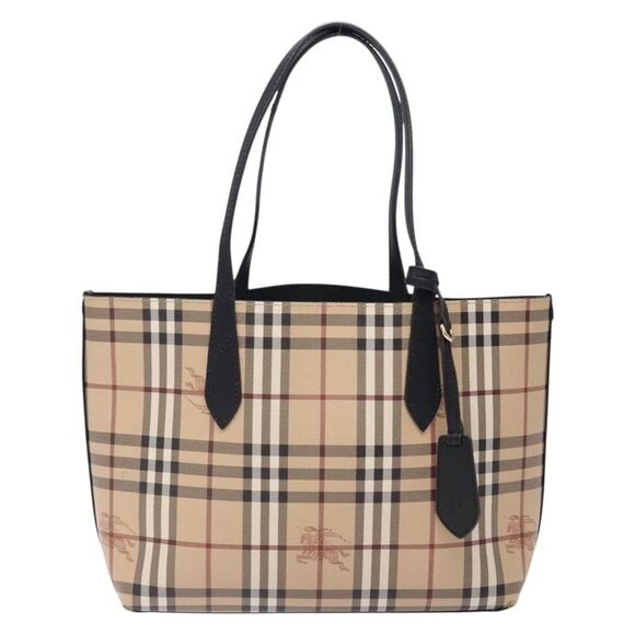Burberry Nova Check Tote Beige Pvc Tote Bag (Pre-Owned) - Picture 1 of 16